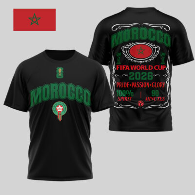 Alternative view of Morocco | Premium WC26 Pride Passion Glory 3D Shirt