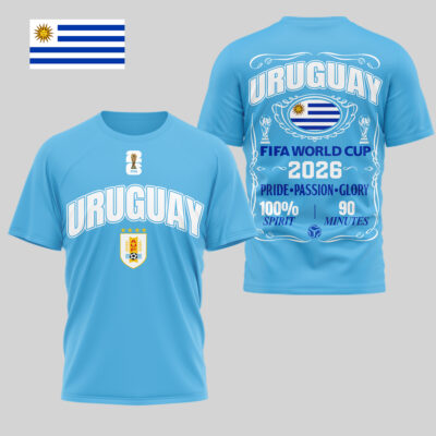 Uruguay | Premium WC26 Pride Passion Glory 3D Shirt