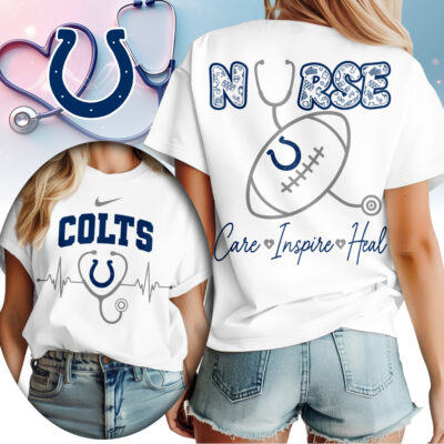 Indianapolis Colts | Premium NFL Nurse Care Inspire Heal Women Shirt
