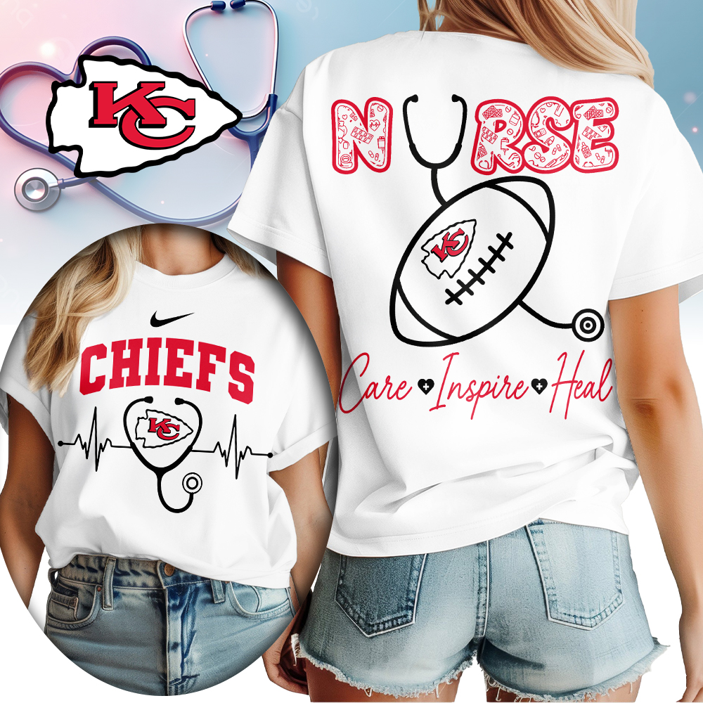 Kansas City Chiefs | Premium NFL Nurse Care Inspire Heal Women Shirt