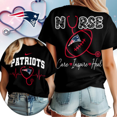 New England Patriots | Premium NFL Nurse Care Inspire Heal Women Shirt