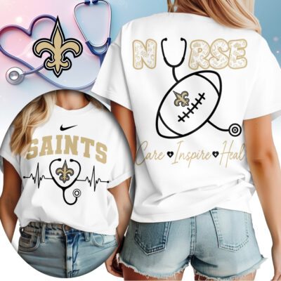 New Orleans Saints | Premium NFL Nurse Care Inspire Heal Women Shirt