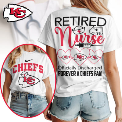 Kansas City Chiefs | Premium NFL Retired Nurse Officially Discharged Women Shirt