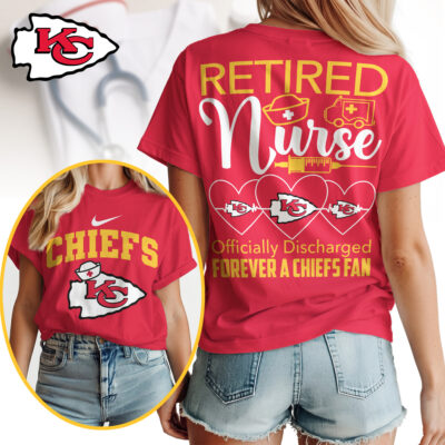 Kansas City Chiefs | Premium NFL Retired Nurse Officially Discharged Women Shirt