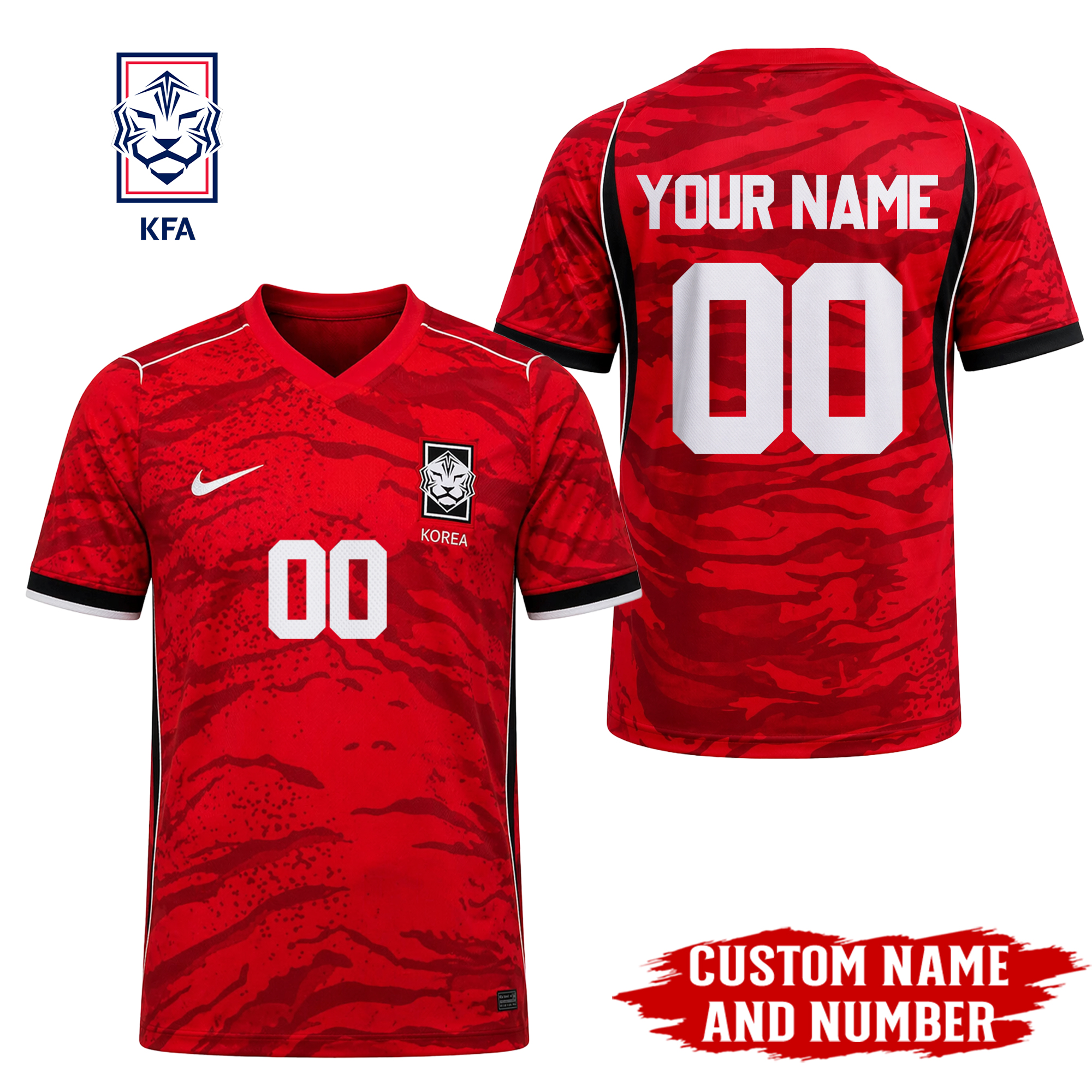 Korea Republic | Premium WC26 Home Jersey - Embroidered Logo