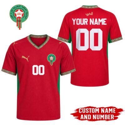 Morocco | Premium WC26 Home Jersey - Embroidered Logo