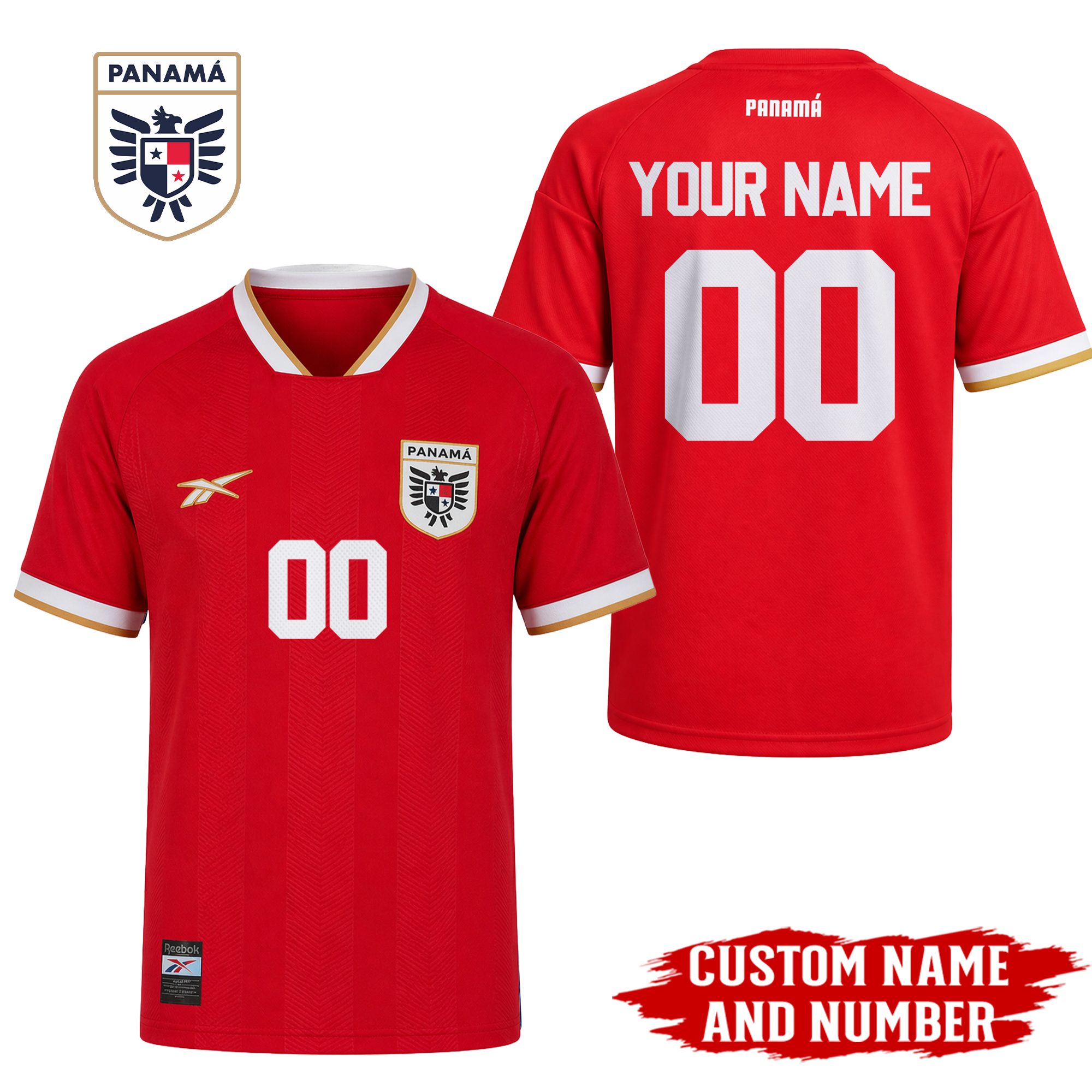 Panama | Premium WC26 Home Jersey - Embroidered Logo