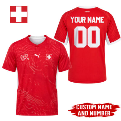 Switzerland | Premium WC26 Home Jersey - Embroidered Logo