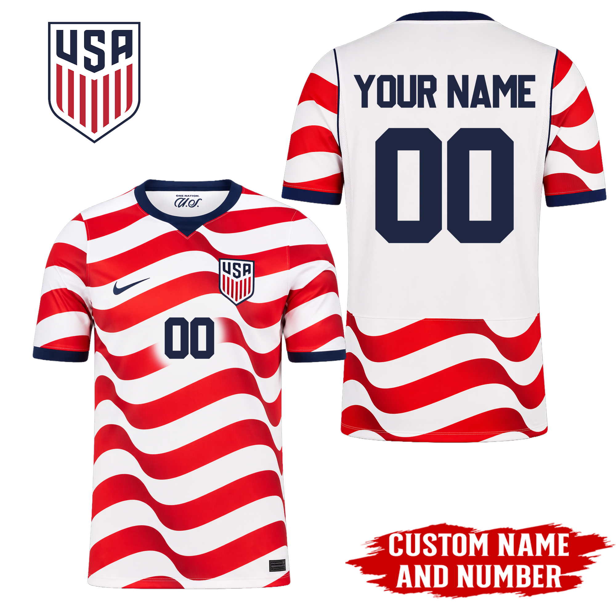 United States | Premium WC26 Home Jersey - Embroidered Logo