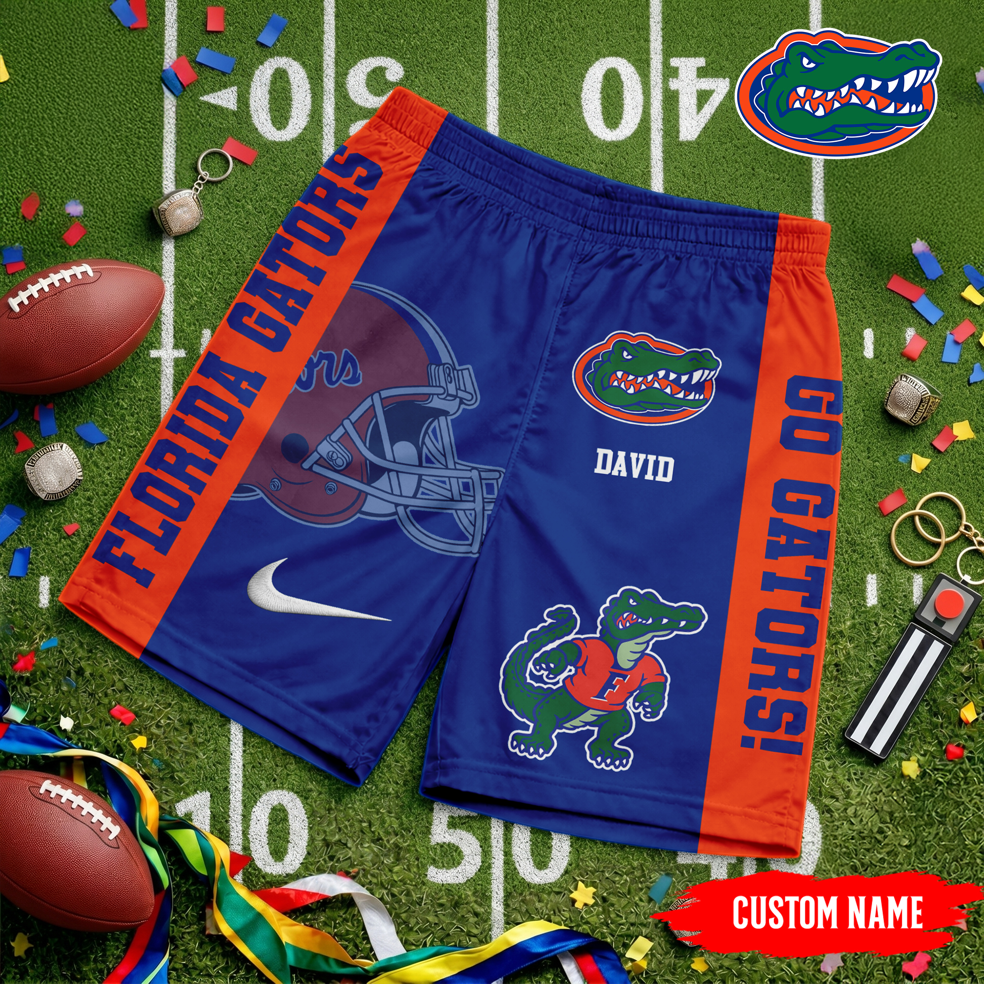 Florida Gators | Premium NCAA Game Day Personalized Shorts