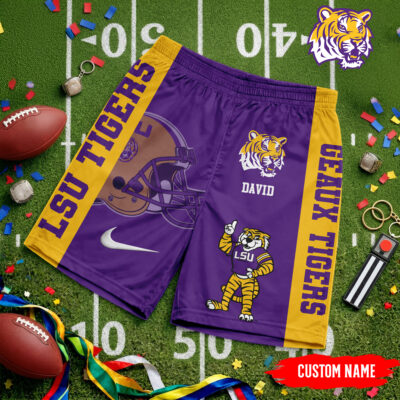 LSU Tigers | Premium NCAA Game Day Personalized Shorts