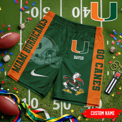 Miami Hurricanes | Premium NCAA Game Day Personalized Shorts - 4XL