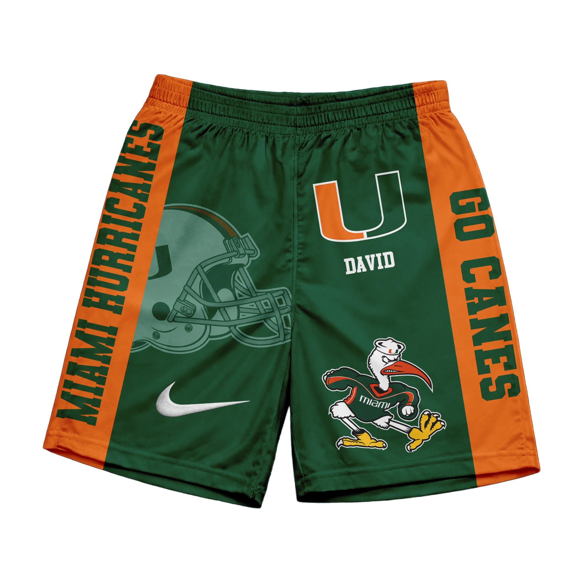 Miami Hurricanes | Premium NCAA Game Day Personalized Shorts - Image 2