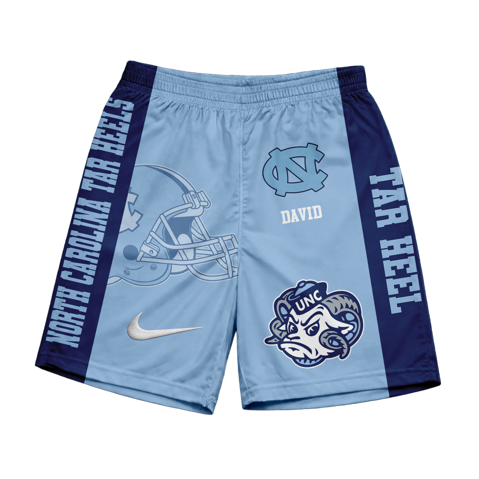 North Carolina Tar Heels | Premium NCAA Game Day Personalized Shorts - Image 2
