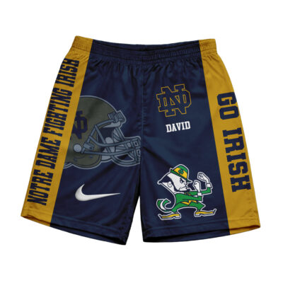 Alternative view of Notre Dame Fighting Irish | Premium NCAA Game Day Personalized Shorts
