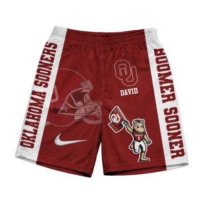 Alternative view of Oklahoma Sooners | Premium NCAA Game Day Personalized Shorts