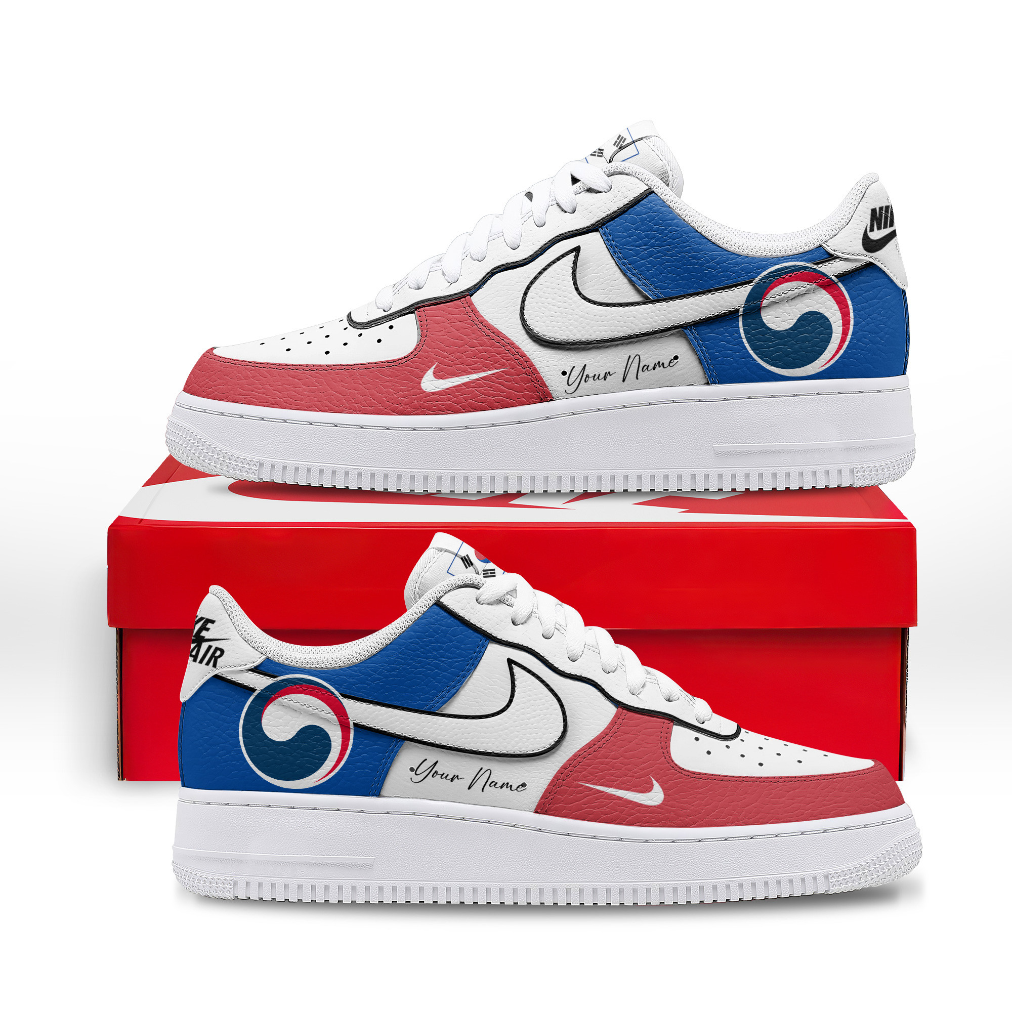 Korea Republic | Premium WC26 Custom AF1 Shoes - Image 3