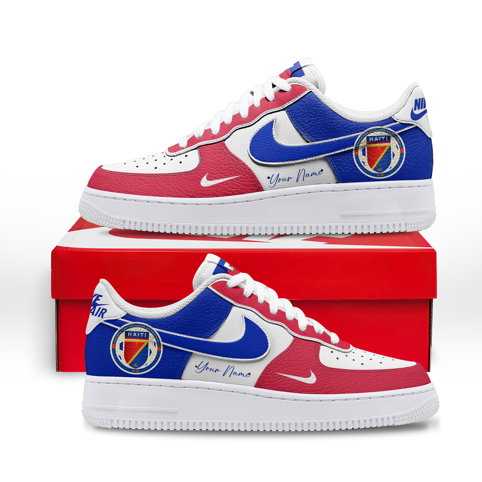 Haiti | Premium WC26 Custom AF1 Shoes - Image 3