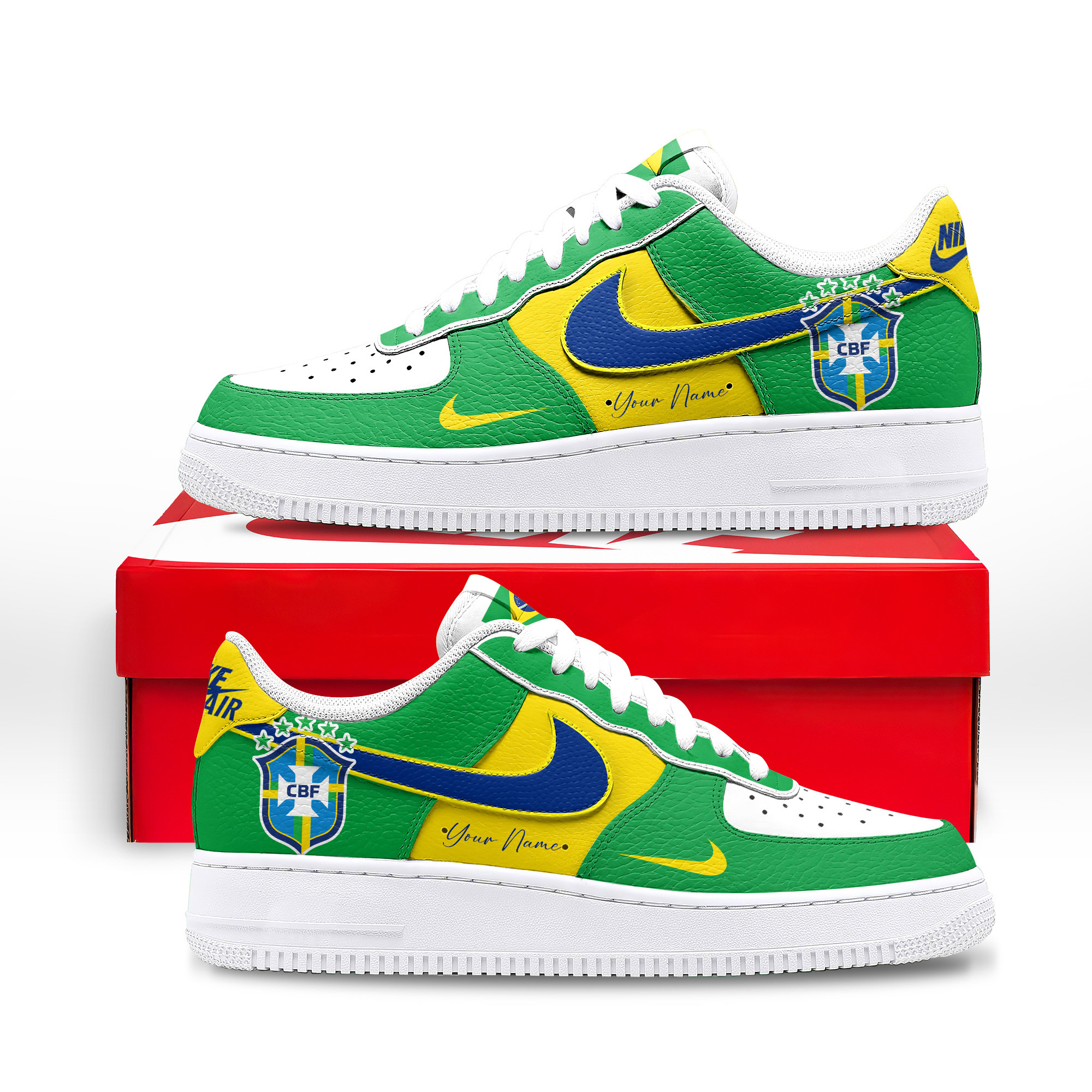 Brazil | Premium WC26 Custom AF1 Shoes - Image 3