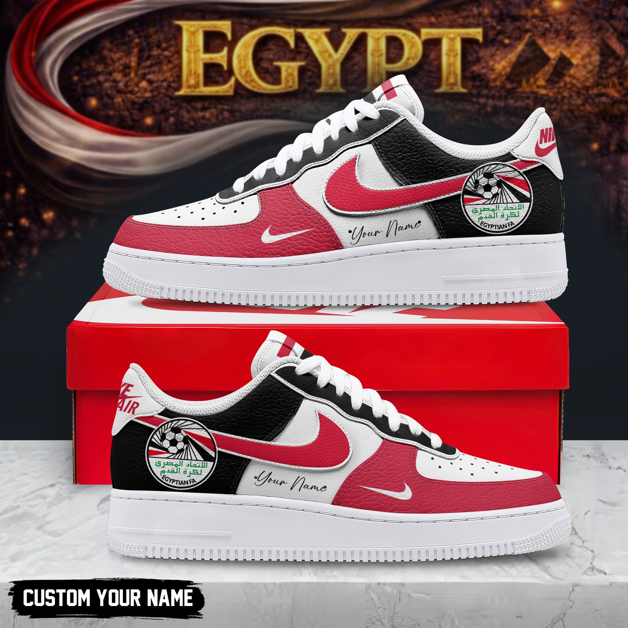 Egypt | Premium WC26 Custom AF1 Shoes