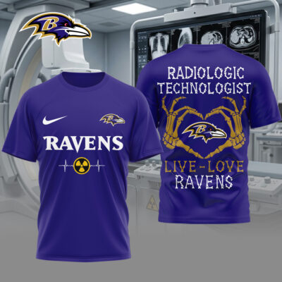 Baltimore Ravens | Premium NFL Radiology Technologist Game Day 3D Shirt