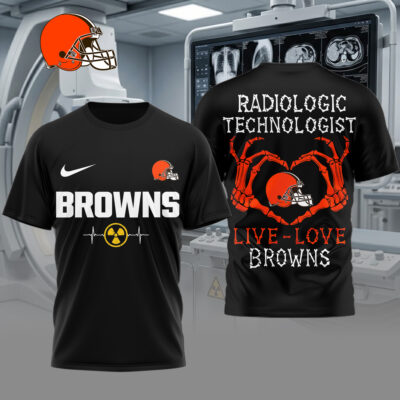 Cleveland Browns | Premium NFL Radiology Technologist Game Day 3D Shirt
