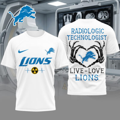 Detroit Lions | Premium NFL Radiology Technologist Game Day 3D Shirt
