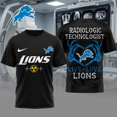 Detroit Lions | Premium NFL Radiology Technologist Game Day 3D Shirt
