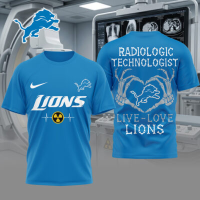 Detroit Lions | Premium NFL Radiology Technologist Game Day 3D Shirt