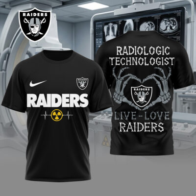 Las Vegas Raiders | Premium NFL Radiology Technologist Game Day 3D Shirt