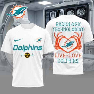 Miami Dolphins | Premium NFL Radiology Technologist Game Day 3D Shirt