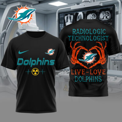 Miami Dolphins | Premium NFL Radiology Technologist Game Day 3D Shirt