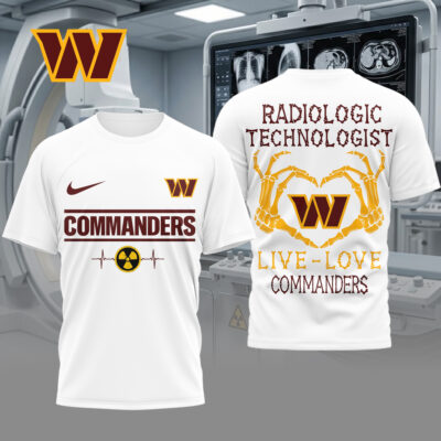 Washington Commanders | Premium NFL Radiology Technologist Game Day 3D Shirt