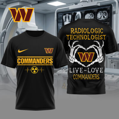 Washington Commanders | Premium NFL Radiology Technologist Game Day 3D Shirt