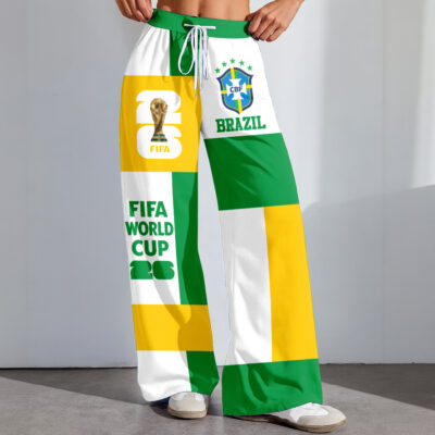 Alternative view of Brazil | Premium WC26 Color Block Football High-Stretch Casual Pants