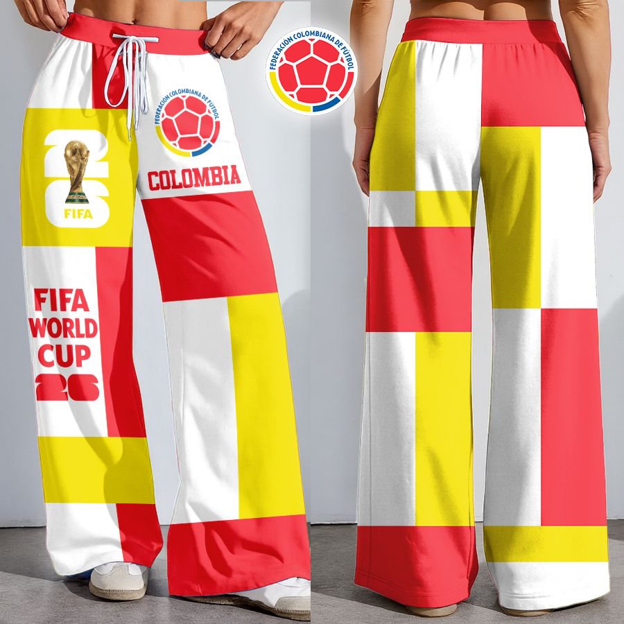 Colombia | Premium WC26 Color Block Football High-Stretch Casual Pants