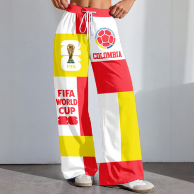 Alternative view of Colombia | Premium WC26 Color Block Football High-Stretch Casual Pants