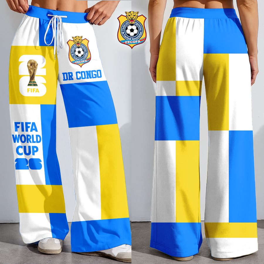 Dr Congo | Premium WC26 Color Block Football High-Stretch Casual Pants