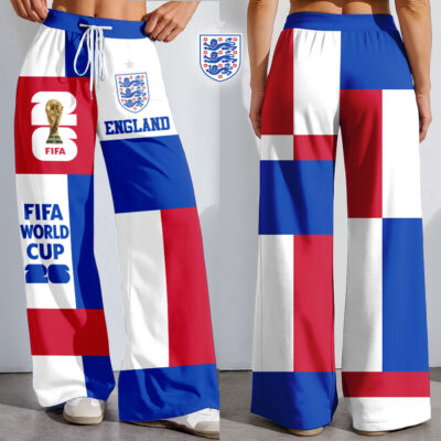 England | Premium WC26 Color Block Football High-Stretch Casual Pants