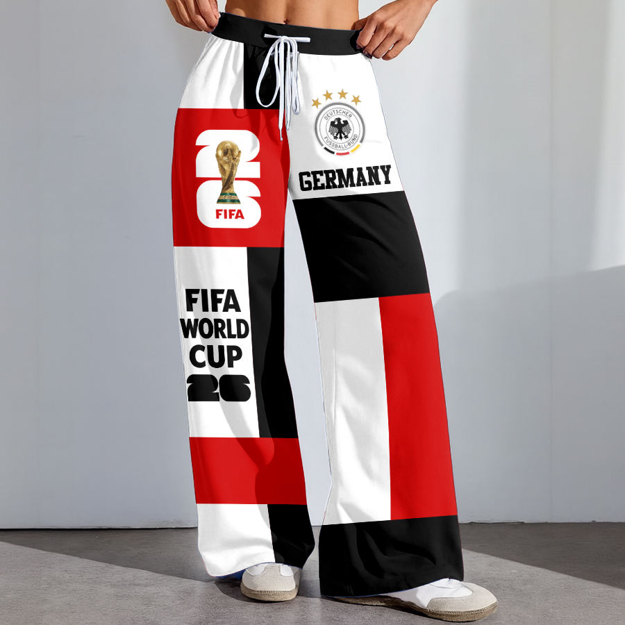 Germany | Premium WC26 Color Block Football High-Stretch Casual Pants - Image 2