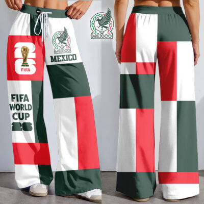 Mexico | Premium WC26 Color Block Football High-Stretch Casual Pants