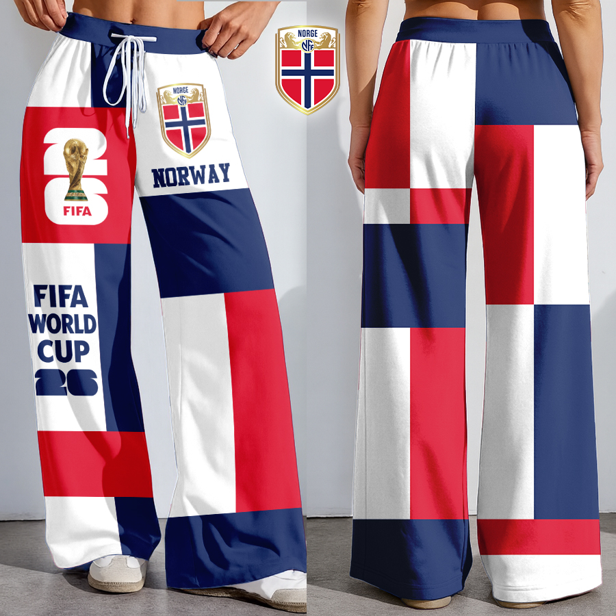 Norway | Premium WC26 Color Block Football High-Stretch Casual Pants
