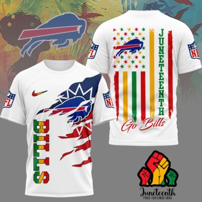 Buffalo Bills | Premium NFL Juneteenth Freedom 3D Shirt