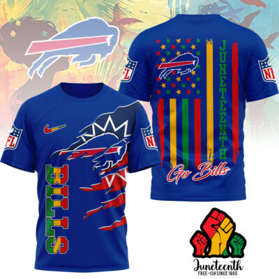 Buffalo Bills | Premium NFL Juneteenth Freedom 3D Shirt