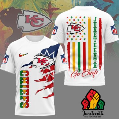 Kansas City Chiefs | Premium NFL Juneteenth Freedom 3D Shirt