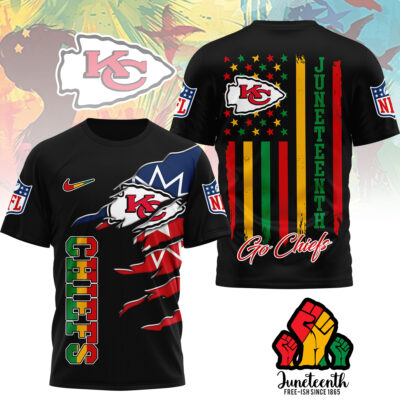 Kansas City Chiefs | Premium NFL Juneteenth Freedom 3D Shirt