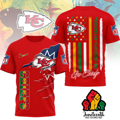 Kansas City Chiefs | Premium NFL Juneteenth Freedom 3D Shirt