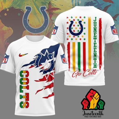 Indianapolis Colts | Premium NFL Juneteenth Freedom 3D Shirt