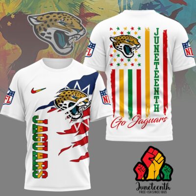 Jacksonville Jaguars | Premium NFL Juneteenth Freedom 3D Shirt