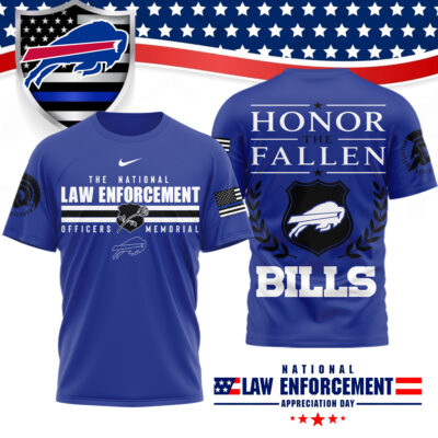 Buffalo Bills | Premium NFL The National Law Enforcement 3D Shirt